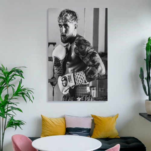 Wrestle Boxing Jake Paul Grapple Poster 1 Canvas Wall Art