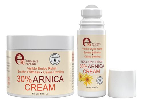 E70 Crema De Arnica Y Roll-on Para Aliviar Los Moretones Vis