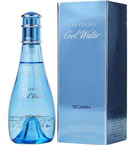 Perfume Cool Water, Davidoff 100ml Dama, 100% Originales