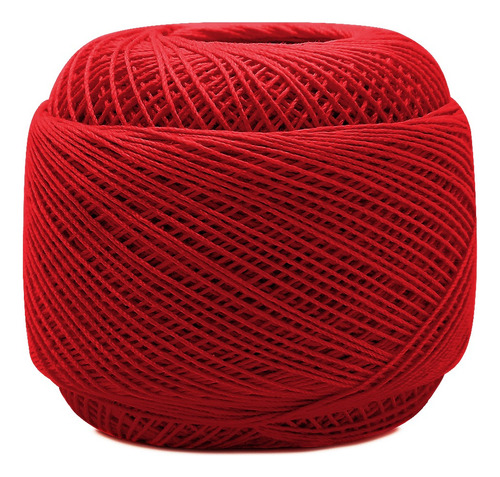 Linha Mercer Para Crochê Nº20 Branca 100% Algodão - Crochê Cor 0469- Vermelho