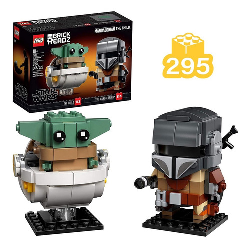 Lego 75317 Brickheadz Star Wars The Mandalorian 295pzs