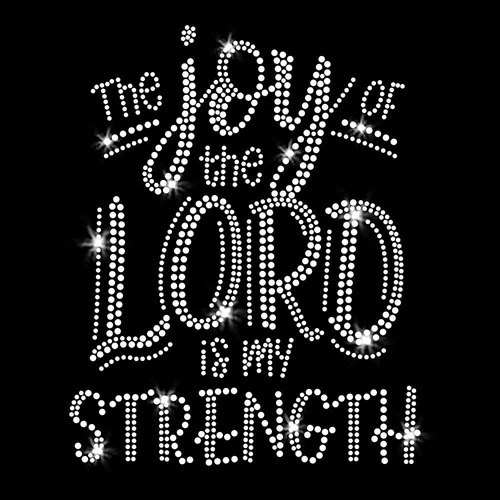 Camiseta Cristal Transparente Diseño The Joy Of Lord Is My