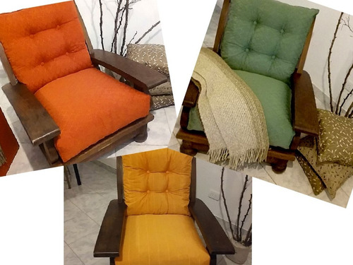 2 Fundas De Almohadón 60x60 Sillón C/ Alzada Y Cierre 