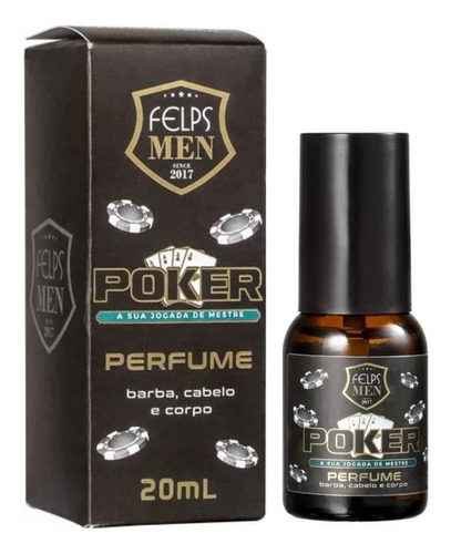 Felps Men Poker Perfume Para Baraba E Cabelo 20ml + Brinde