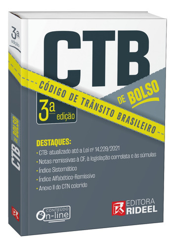 Código De Trânsito Brasileiro - Ctb De Bolso 3ª Edição