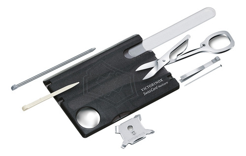 Navaja Swisscard Nailcare Color Negro Victorinox