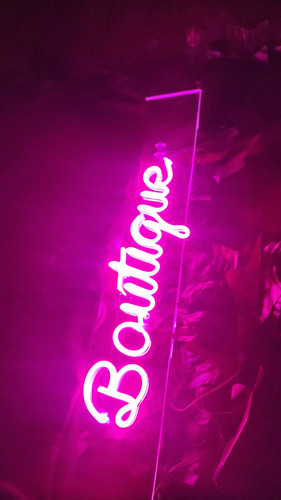 Letrero Led Neon Boutique Rosa