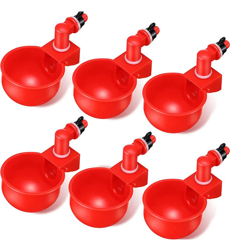 Pack De 6 Vasos De Bebida Automáticos Para Pollos Para Pollo