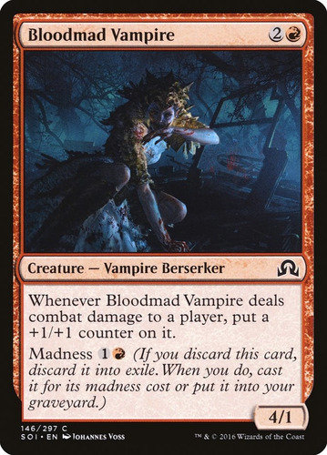 Carta Magic Bloodmad Vampire Shadow Over Innistrad Mtg