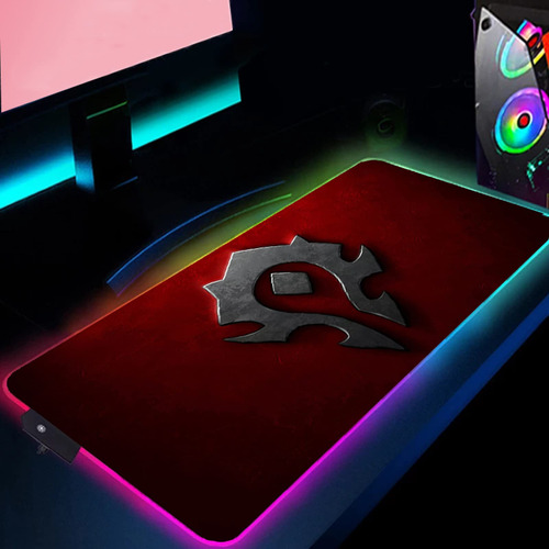 Alfombrilla Mouse Para Juego Logotipo World Of Monster Rgb S