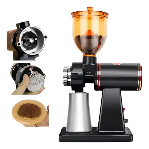 Moedor De Café C/ Regulagem Alta Precisão Na Moagem 127v Preto