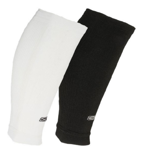 Pantorrilleras Sox Compresión Graduada Intermedia 15 20 Running Fit Gym Negro - Blanco