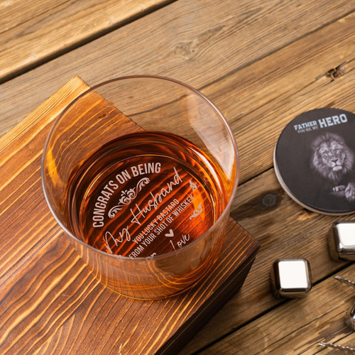 Kemila Whisky Rocks Glass Padres Para El Esposo, Feli