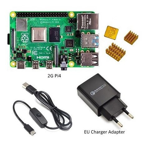 Raspberry Pi 4-kit Básico De Iniciación, Modelo B, 2gb