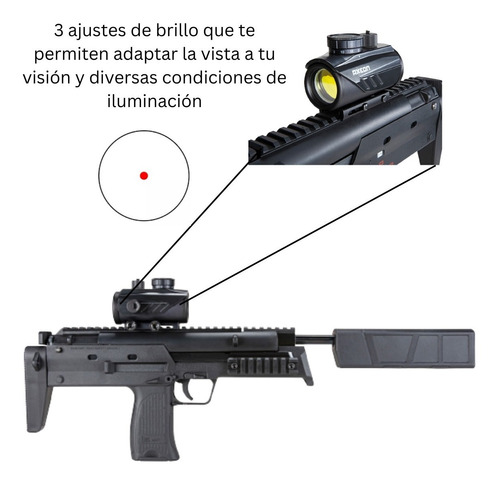 Umarex Hk Mp7 Bbs .177 Quiebre Mira Punto Rojo Xchws C