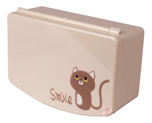  Organizador Estuche Joyero Alhajero Espejo Kawaii 15175 Color Beige Gato 