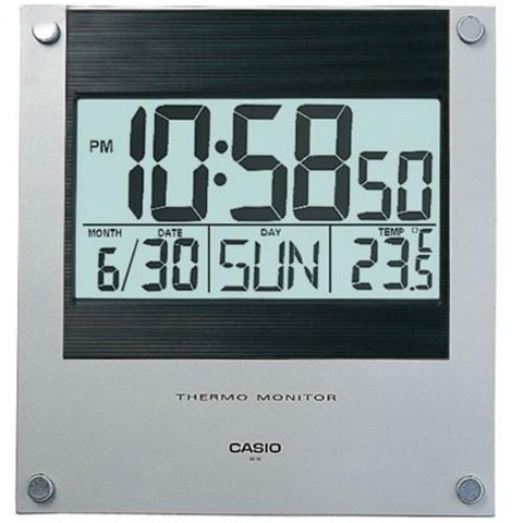 Reloj Casio Pared Termometro Alarma Dia Hora Id-11 Nuevo