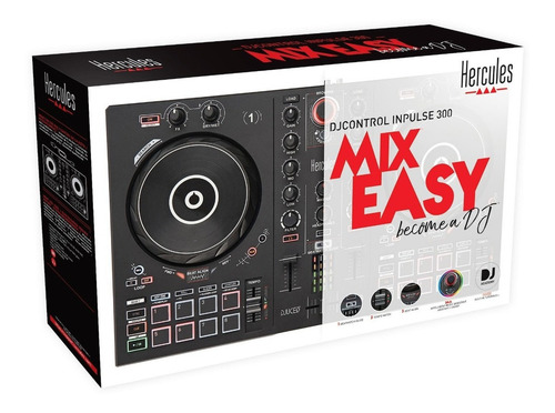 Imagen 7 de 8 de Controlador DJ Hercules DJControl Inpulse 300 negro de 2 canales