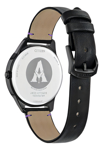 Reloj Citizen Avatar Tree Of Souls Fe7105-09w Mujer E-watch Color de la correa Negro Color del fondo Azul