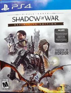 Juego Físico Ps4 Middle - Earth Shadow Of War Definitive Edt