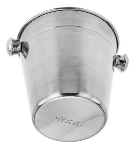 Kit Dois Baldes Aço Inox Profissional 900ml Weck Cor Prateado Lisa