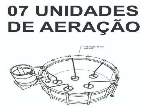 Imagem 6 de 9 de Kit Tanque Completo - 34.000 Litros, Com Grade E Aeração