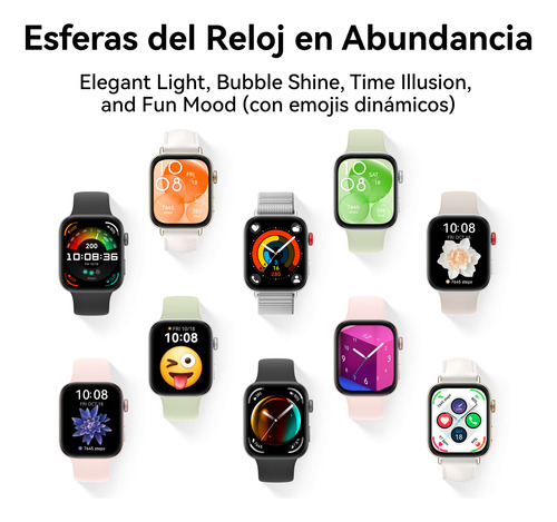 Combo X 2 Smart Watch Huawei Gt5 41mm Blanco Y Fit 3 Negro