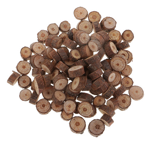 100 Piezas De Madera De Troncos De Árboles En Rodajas