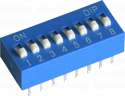 Pack 7x Dip Switch 8 Contactos-p