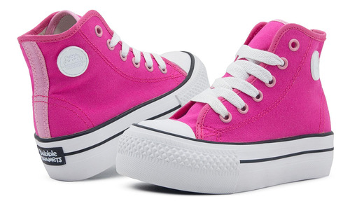 Bubble Gummers® Tenis Plataforma Niña Chunky Rosa 17-24