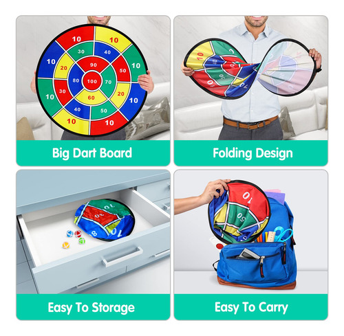 Juego De Mesa De Dardos Para Niños, 29 Pulgadas, Juegos De M