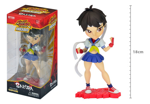 Figura de acción Sakura - Street Fighter Knockouts