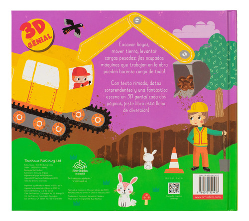 En La Obra / Pd. (libro Pop-up), De Redford, Ruth. Editorial Silver Dolphin Infantil, Tapa Dura En Español, 1