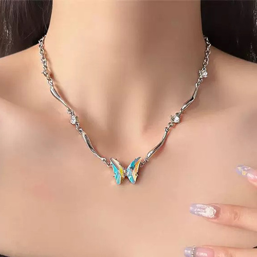 Colar Gargantilha De Borboleta Em Estilo Punk Gótico Em Grad