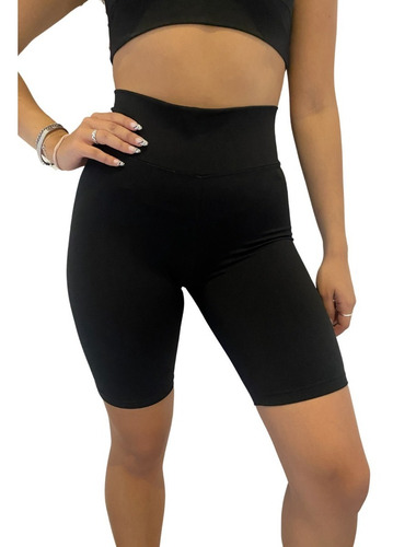 Imagen 4 de 5 de Conjunto Calza Ciclista Biker + Top Fitness