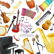 Comprar Imagenes Cliparts Png Digitales Instrumentos Musicales M36
