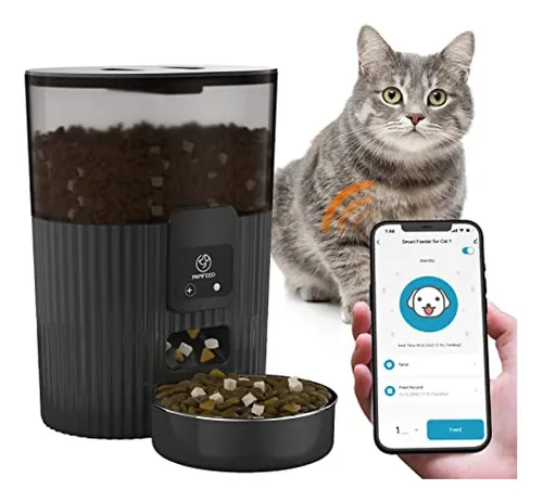Papifeed Comedero Automático Para Gatos Con Control App, Com