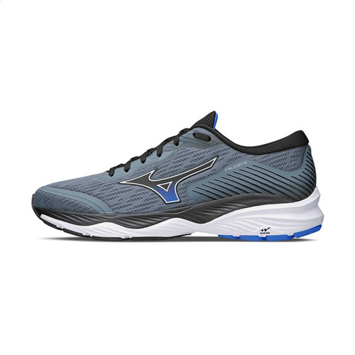 Tênis masculino Mizuno Wave Falcon 4 cor cinza/preto/branco/azul - adulto 41 BR