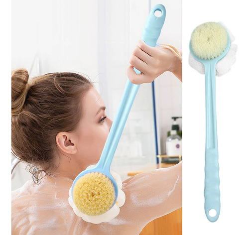 Cepillo De Baño U 2 En 1, Mango Largo, Suave, Cepillo De Duc