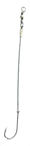 Anzol 4330 Ms N°12/0 Flexível 30cm Com Girador 5pç Aprazível