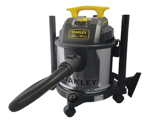 Imagen 1 de 6 de Aspiradora De tacho Stanley SL1901-4B 15L plateada, negra y amarilla 230V 50Hz