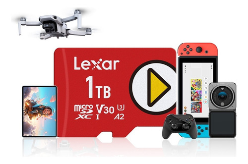 Memoria Micro Sd, Lexar 1tb Para Nintendo Switch Tarjeta De Memoria Micro Sdxc Lexar 1tb Para Nintendo Switch, Ultra Rápida Con Velocidad De Hasta 100mb/s, Compatible Con Juegos Y Contenido 4k