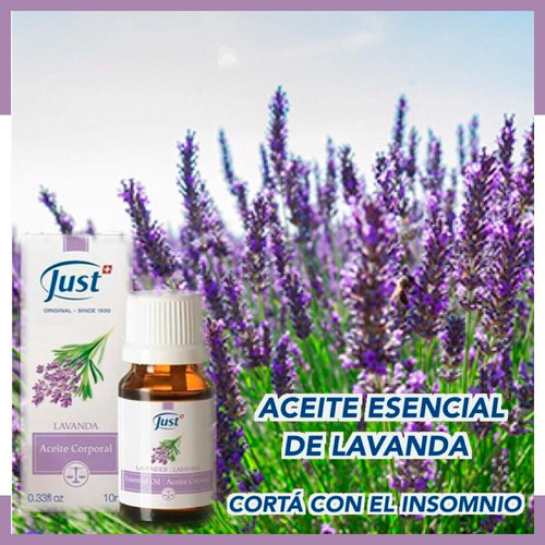Imagen 6 de 6 de Aceite De Lavanda 10ml Swiss Just Original Envio Gratis