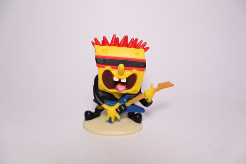 Figura Coleccionable Bob Esponja Rockero Salón De La Fama (Usado)
