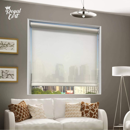 Cortina Roller Standard Translucida Sun Screen 5% 120x130 Cm Negro