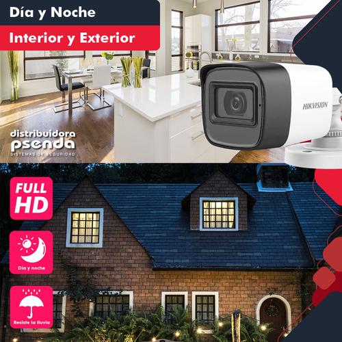 Kit Seguridad Hikvision Edvr 8ch + 8 Camara 2mp 1080p + Ssd
