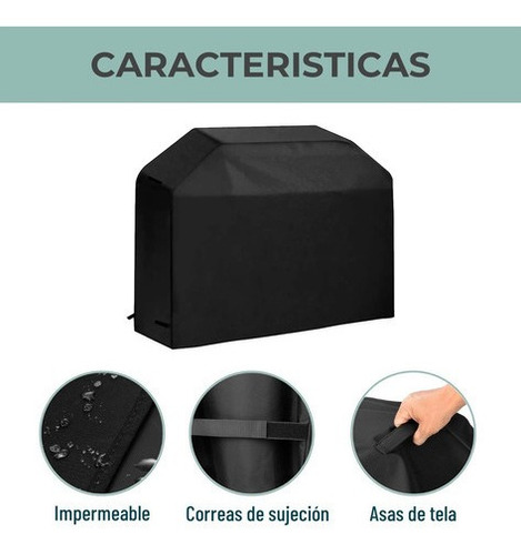 Imagen 4 de 7 de Funda Cubre Parrilla Protector Impermeable Para Exterior