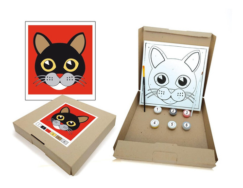 Zorro Kit Pintar Por Números Con Pinturas Acrílicas Niños
