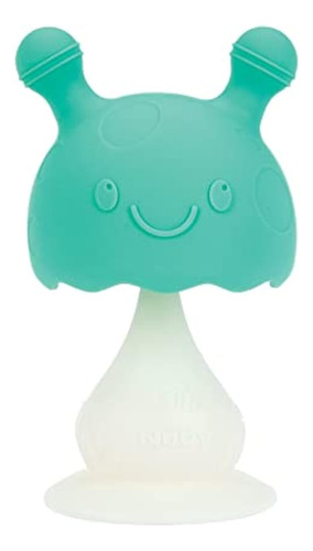 Nuby Mordedor De Silicona Súper Suave Con Base De Succión,