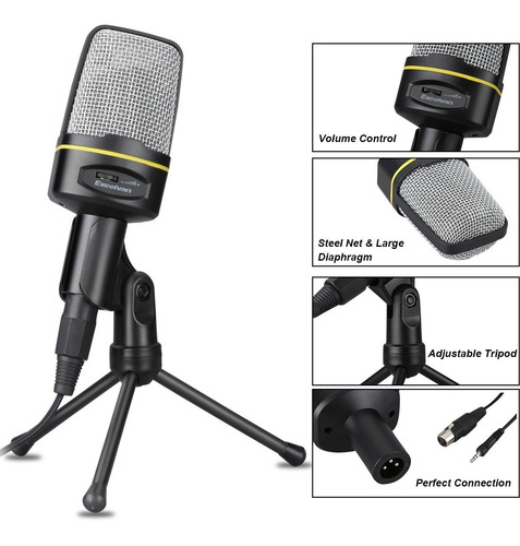 Imagen 3 de 5 de Microfono Profesional Condensador Sf 920 Con Tripode Oferta